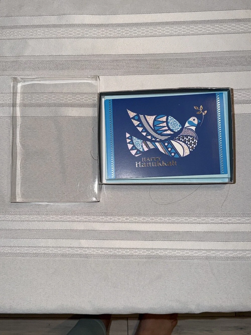 Hanukkah opened box